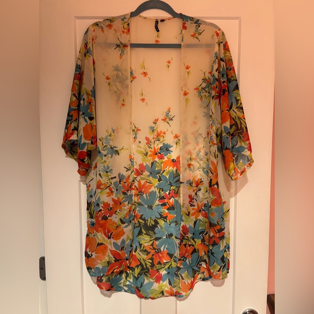 Floral Sheer Kimono